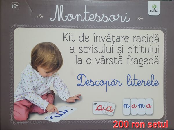 Kit de invatare rapida cifre/litere Montessori, ed. Gamma