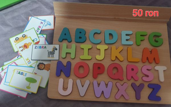 Alfabet lemn puzzle